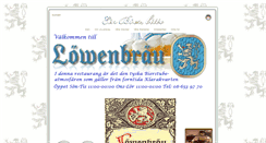 Desktop Screenshot of lowenbrau.nu
