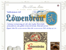 Tablet Screenshot of lowenbrau.nu